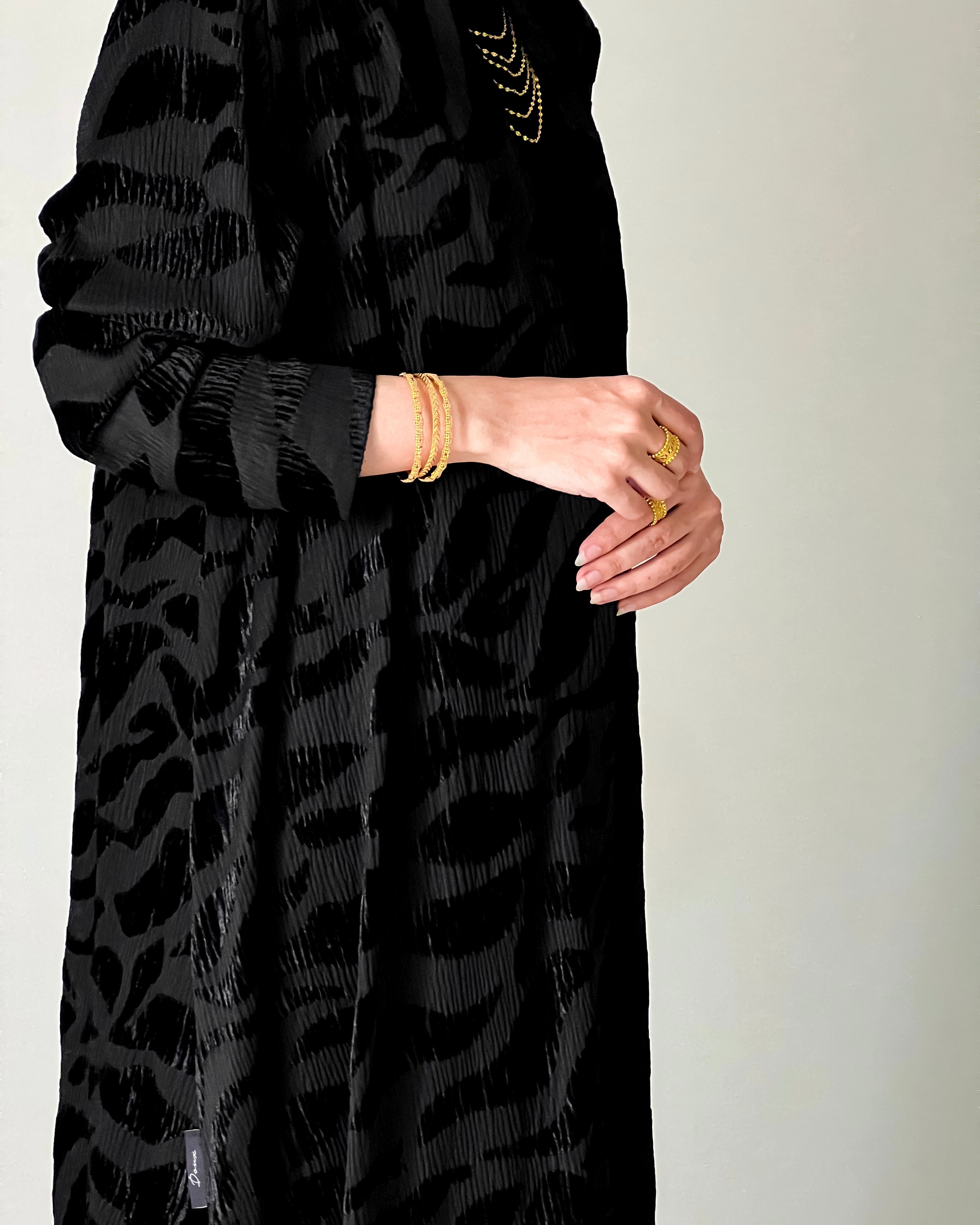 Velvet set abaya
