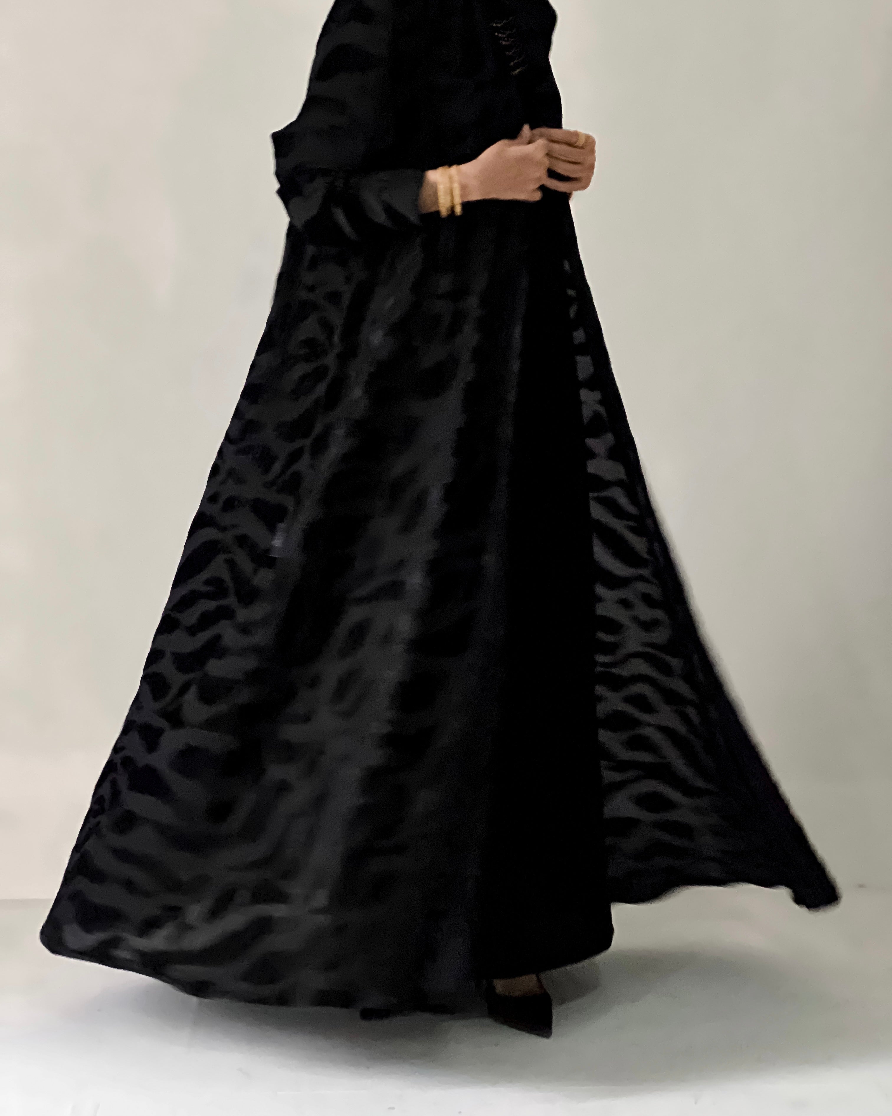 Velvet set abaya