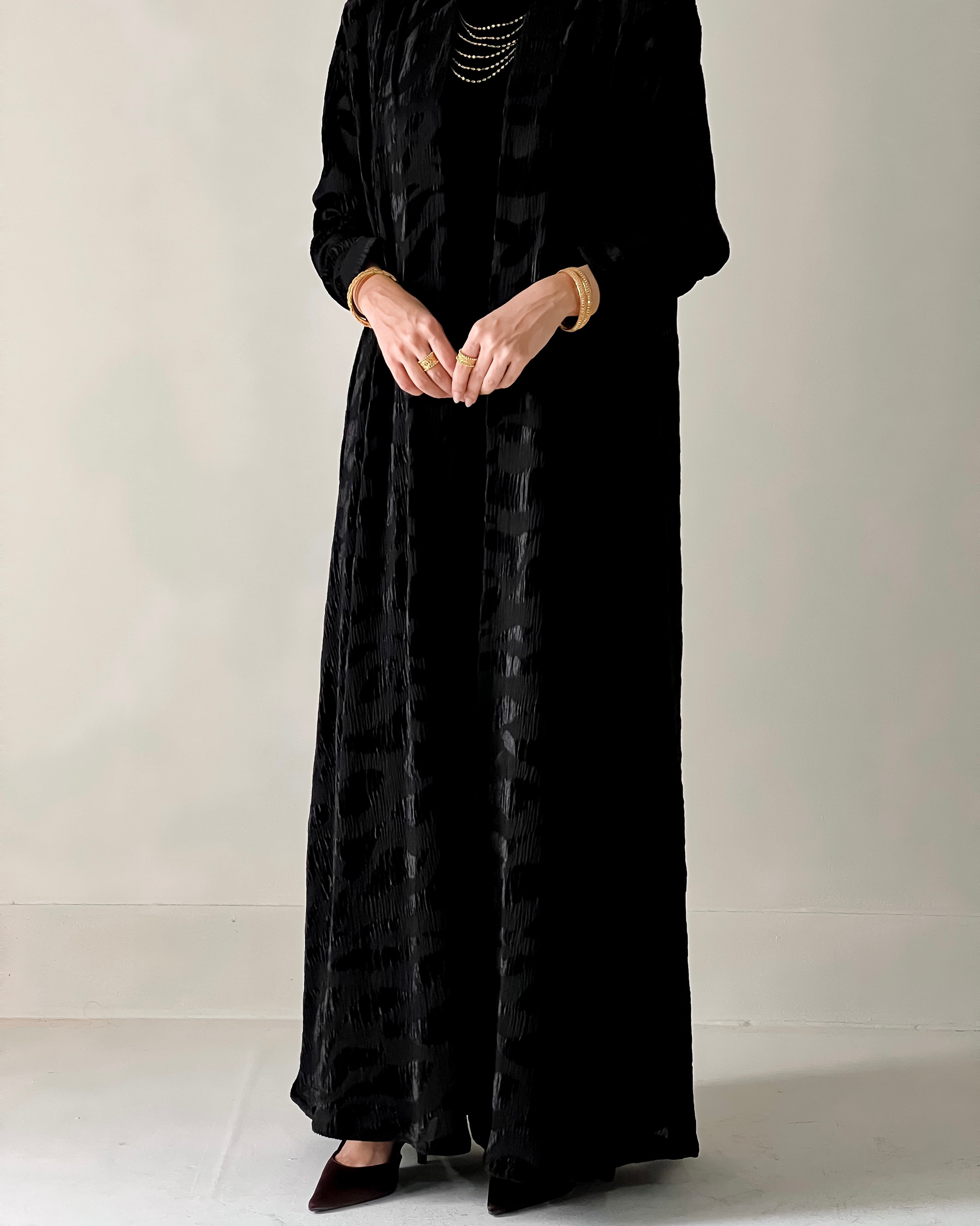 Velvet set abaya