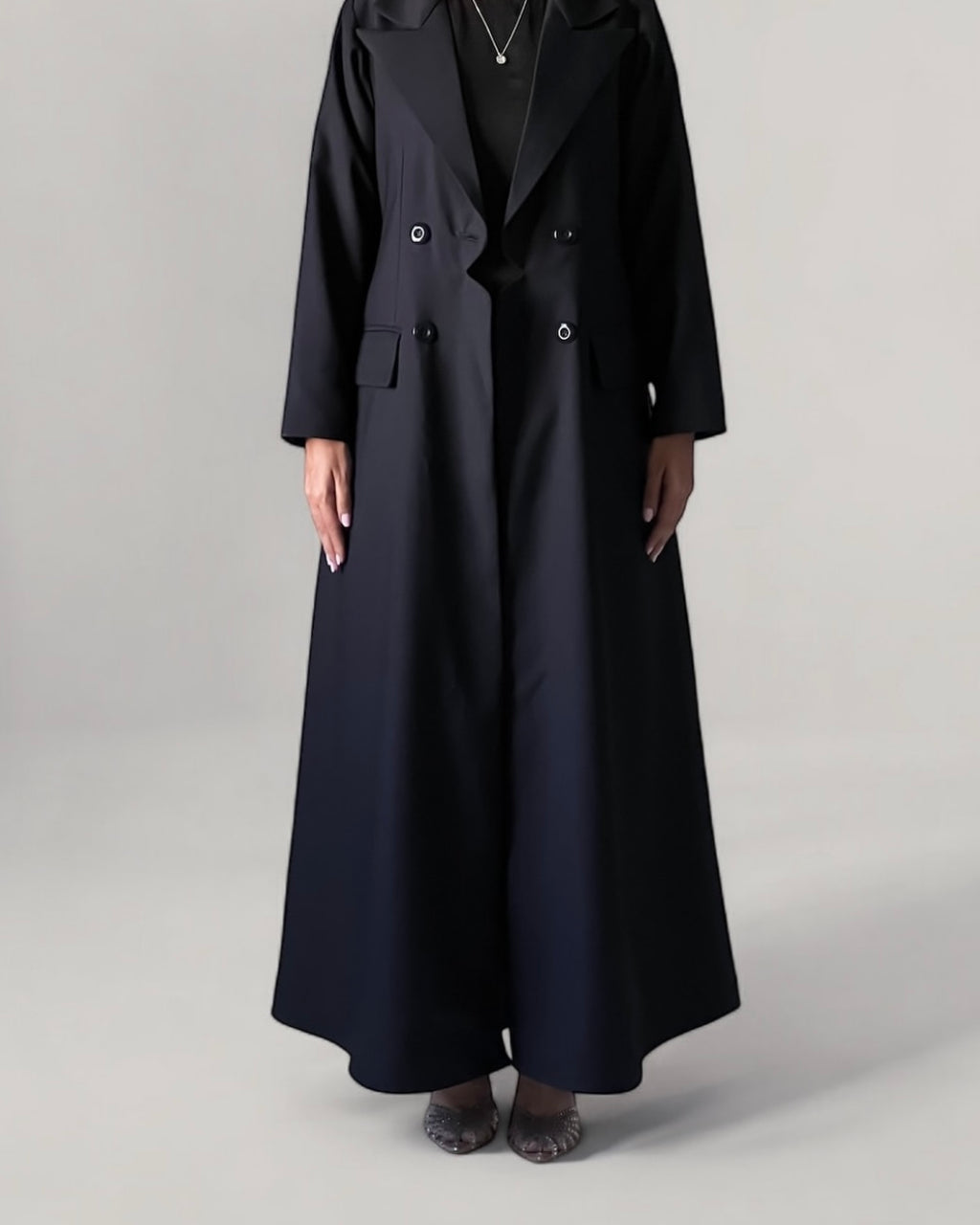 Crepe blazer abaya