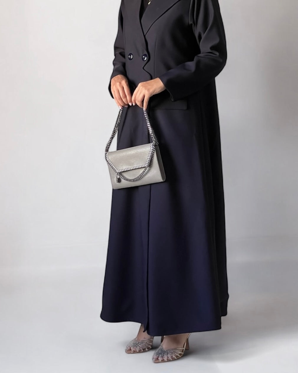 Crepe blazer abaya