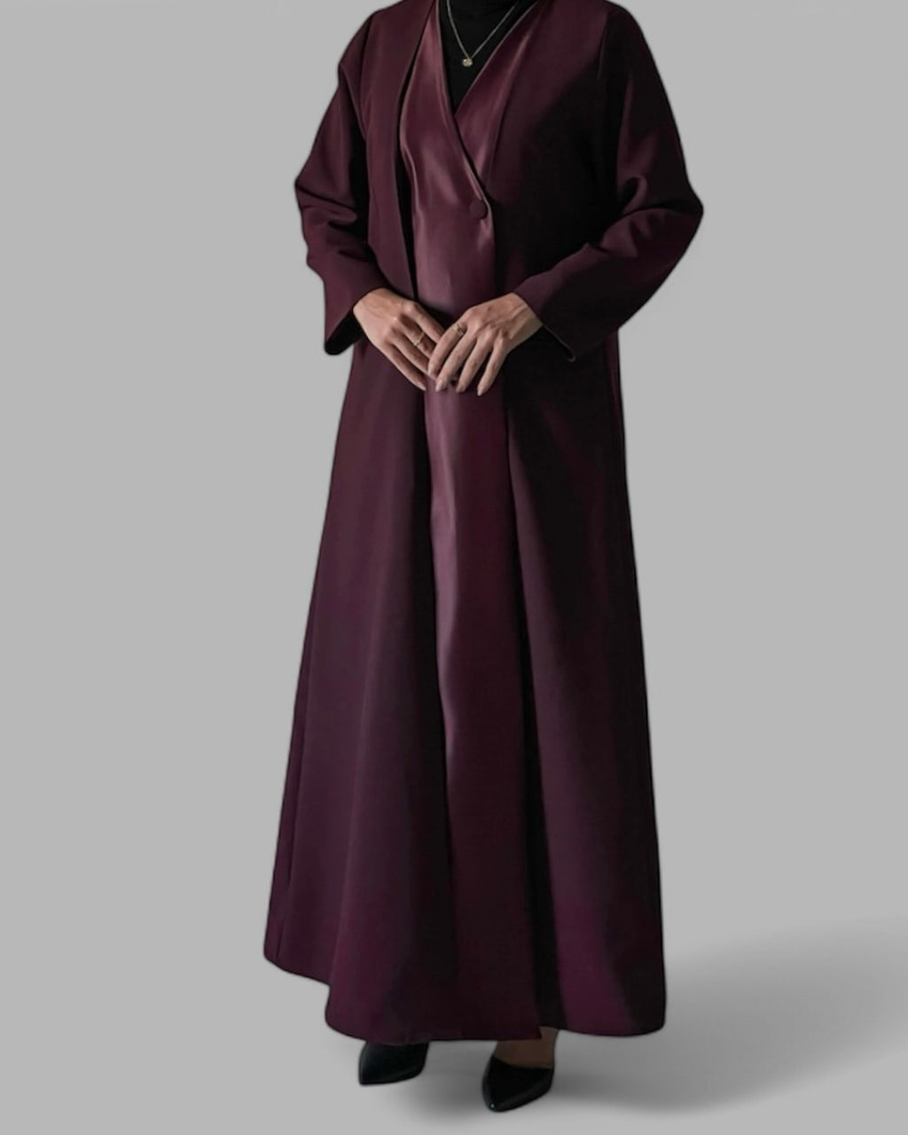 Crepe blazer abaya
